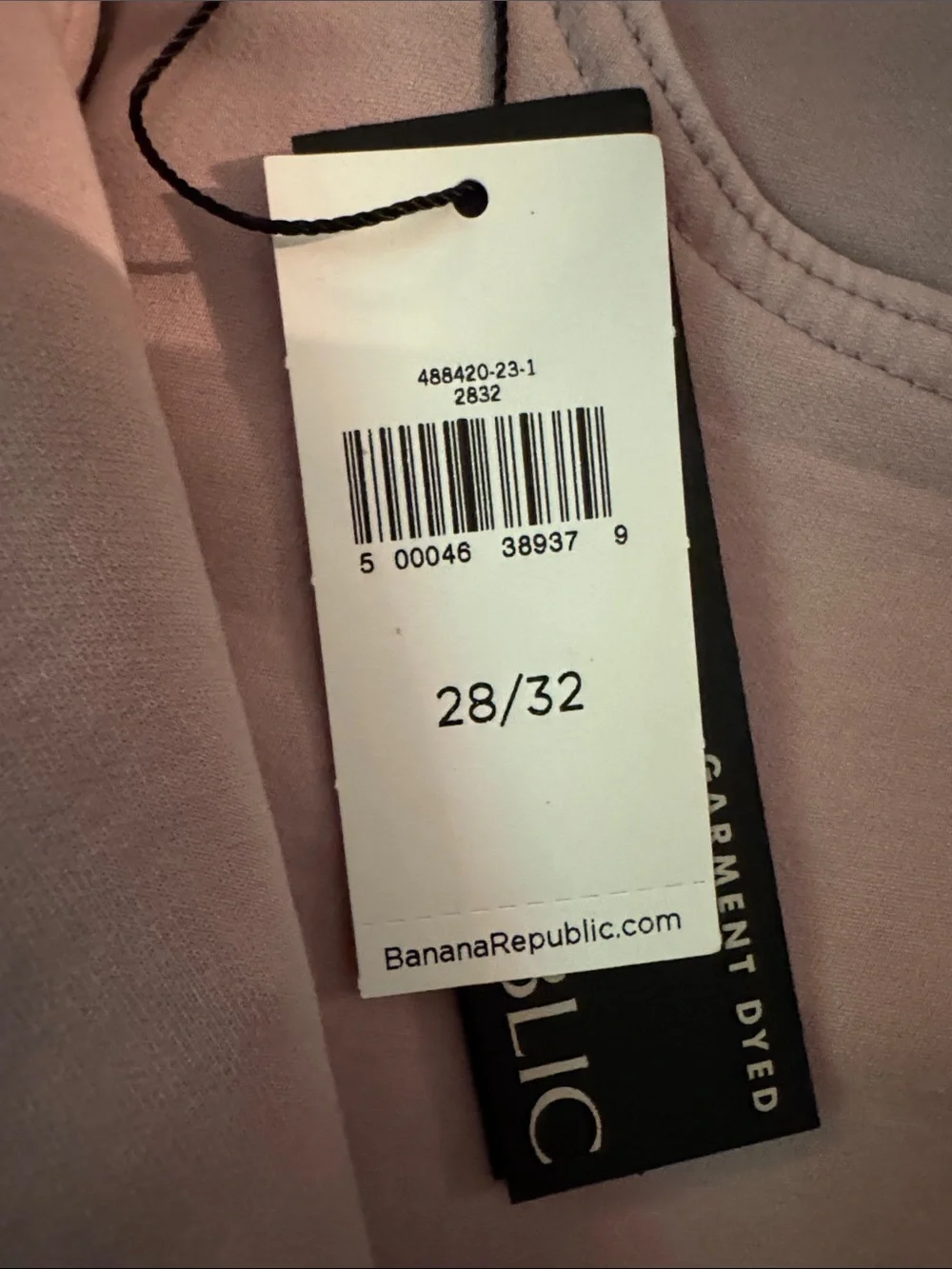 Banana Republic Travelers Super Comfortable Stretch Slim Fit Pant in Pale Pink